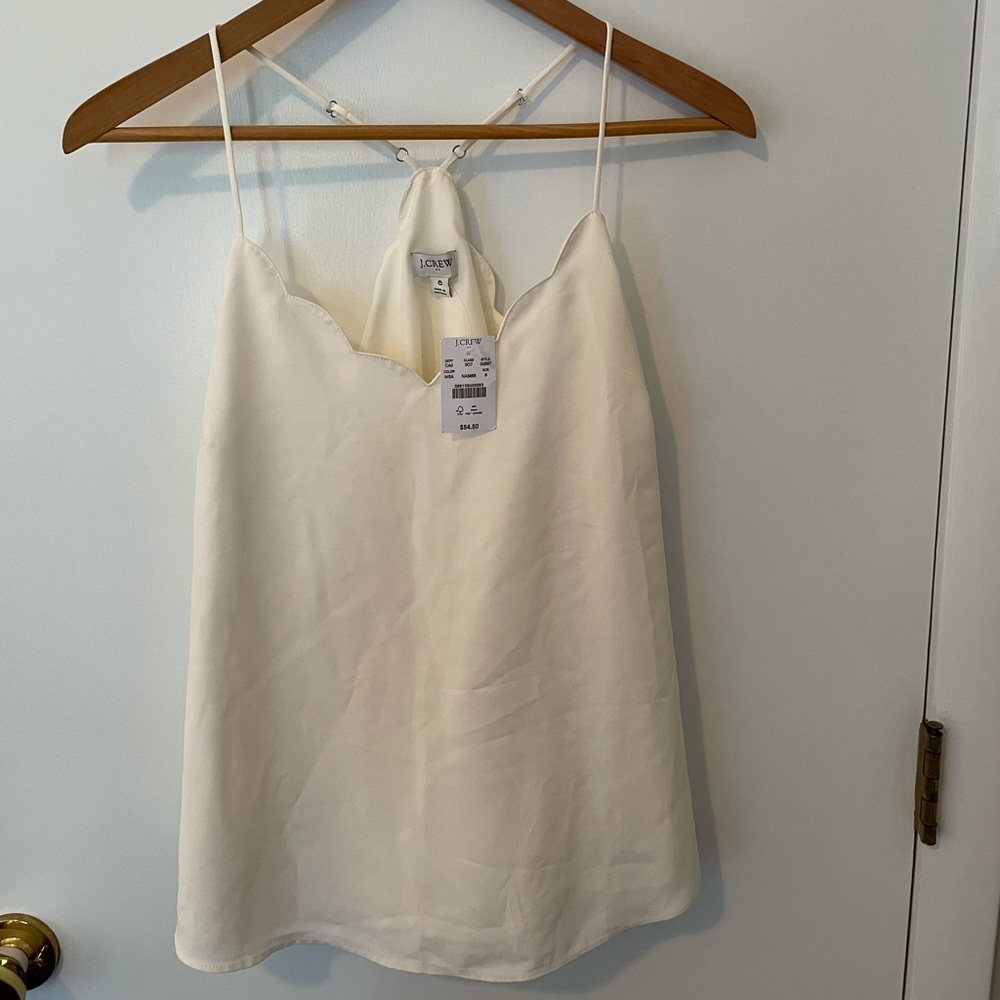 J-Crew Scalloped Tank